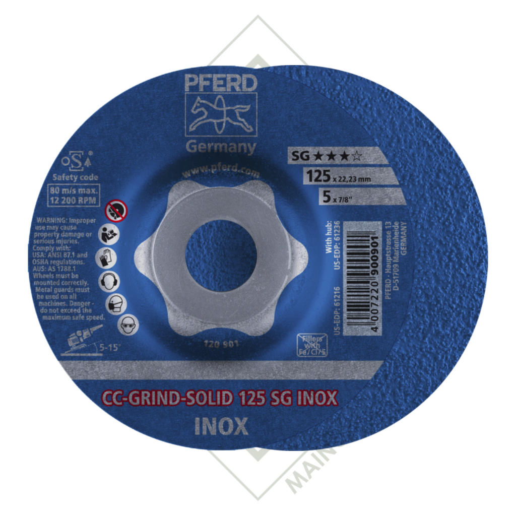 DISCO DESBASTE 41/2" (115x22,23) INOX