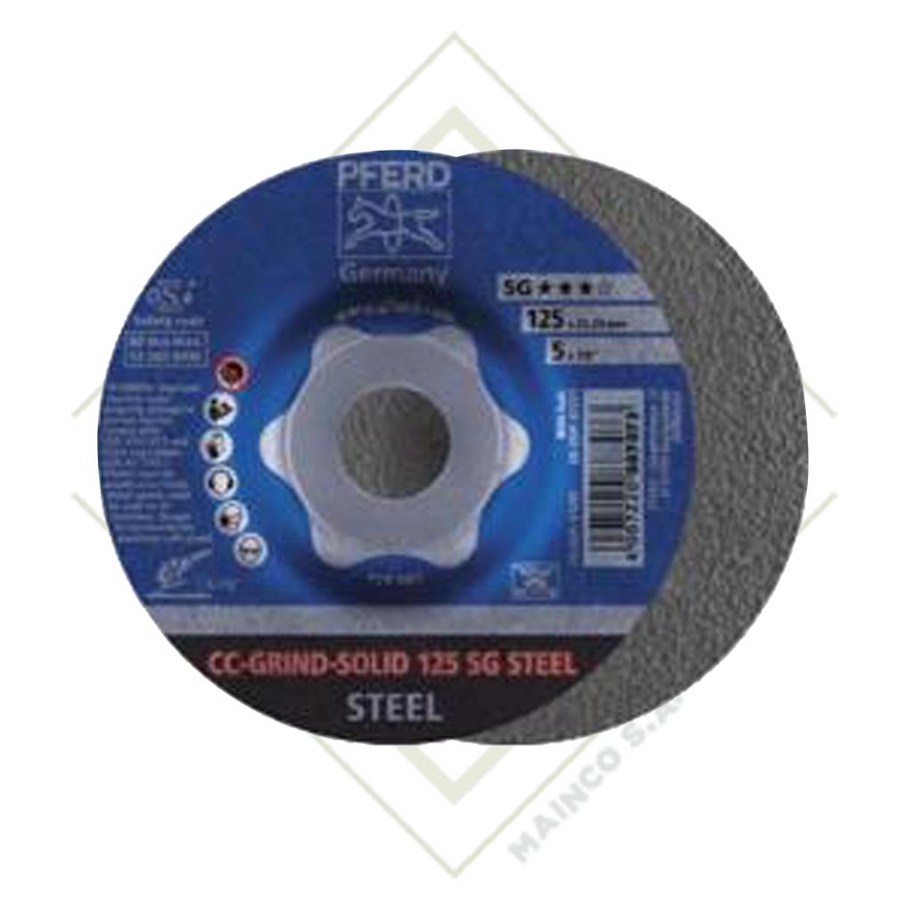 DISCO DESBASTE 5" (125x22,23) ACERO