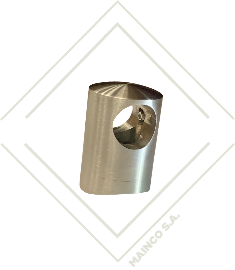 BASE TRANSVERSAL DE TUBO A TUBO SS304 11/2"X1/2"