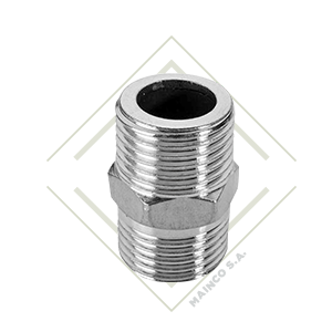 NIPLE SS316 1" CON HEXAGONAL