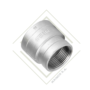 REDUCIDOR CAMPANA NPT SS316 1/4"X1/8" HEMBRA/HEMBRA