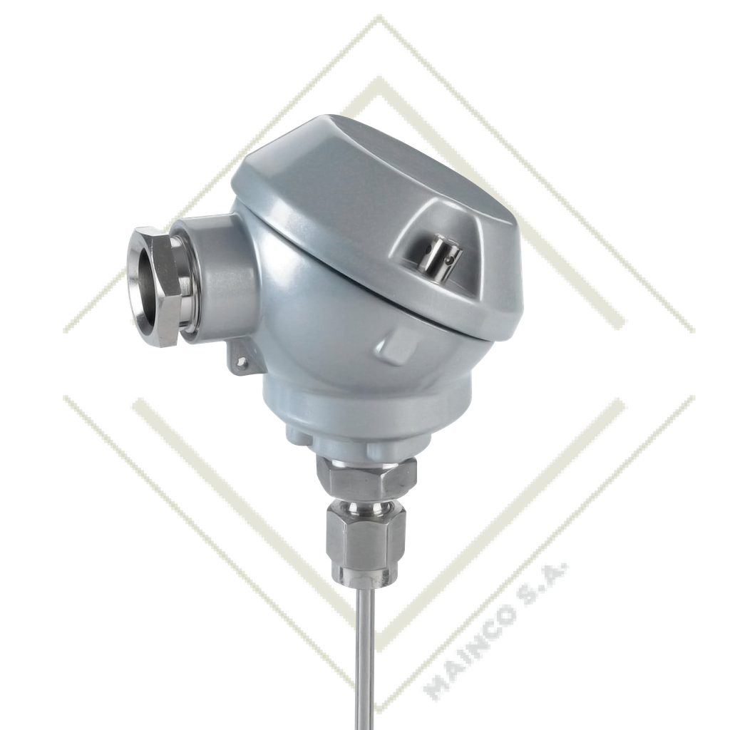 SONDA TEMPERATURA PT-100 3HILOS (-200°C-600°C) VASTAGO 250MM CONEXION NPT 1/2"