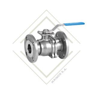 VALVULA BOLA FLANGE 11/2" CF8M BOLA CF8M ASIENTO TEFLON 19 BAR (–30°C-180°C)