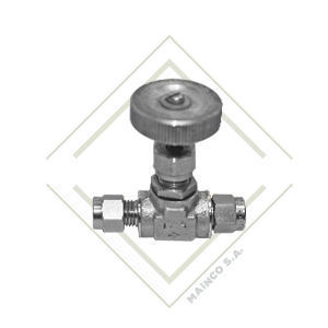 VALVULA AGUJA PARA TUBING 10.0MM SS316