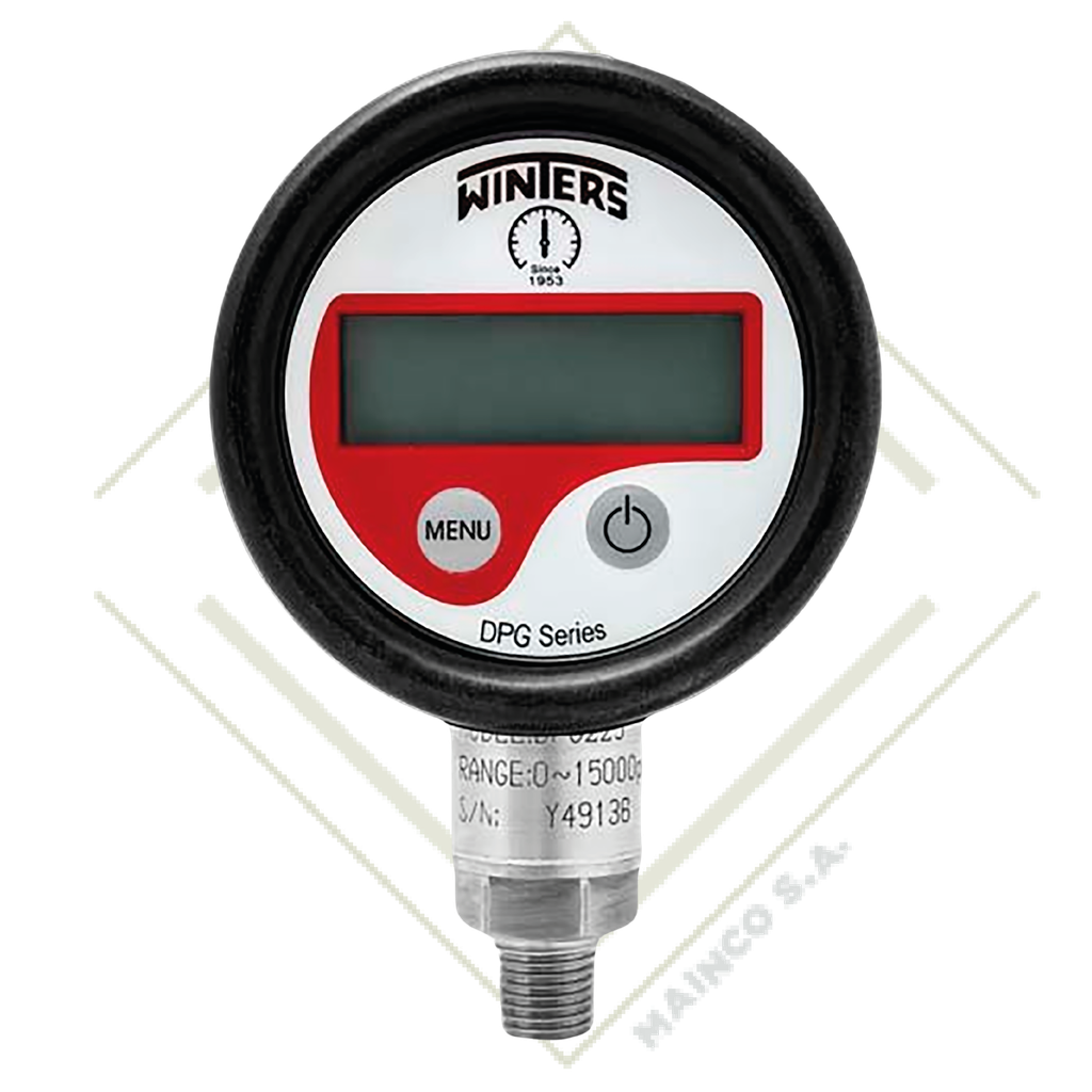 MANOMETRO 0-60 PSI CARATULA 21/2" ABS CONEXION INFERIOR NPT 1/4" SS304 DPG