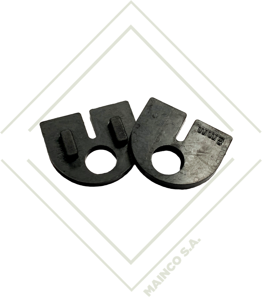 EMPAQUE EPDM NEGRO 50X40MM PARA ABRAZADERA SMALL-D VIDRIO 10MM (JGO-2PZ)