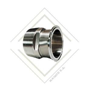 ADAPTADOR SS304 CLAMP-NPT 21/2" MACHO