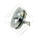 MIRILLA PLANA FLANGE DN150 SS316L CON LIMPIADOR