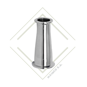 REDUCIDOR CONCENTRICO CLAMP SS304 11/2"X1"