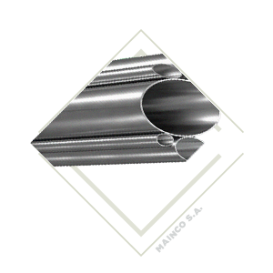 TUBO REDONDO PULIDO SS316L 1"X1.65MM ASTM-A270 240GRITT BPE