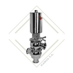 VALVULA DIVERSORA INNOVA-KH CLAMP 2" SS316L JUNTAS EPDM 10 BAR (-10°C-121°C)