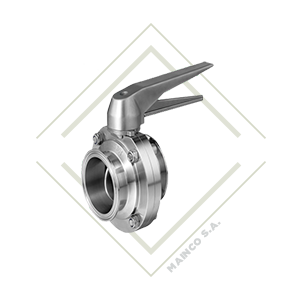 VALVULA MARIPOSA CLAMP 1" SS304 JUNTA EPDM