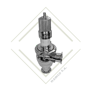 VALVULA ALIVIO PRESION CLAMP 2" SS316L DISCO SS316L JUNTA EPDM 0-6 BAR (0°C-121°C)