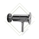 VALVULA SACAMUESTRAS CLAMP 1"-11/2" SS316L JUNTA SILICON 10 BAR (120°C)