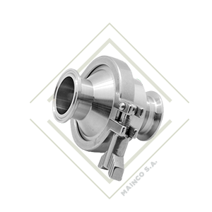 VALVULA RETENCION CLAMP SS304 4" TAINOX