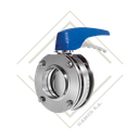 VALVULA MARIPOSA TIPO SANDWICH SOLDABLE DN32 SS304L JUNTA EPDM SIN MANERAL 10 BAR (-10°C - 120°C) INOXPA V4900-000450032