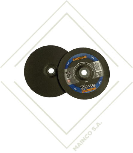 [AB00115] DISCO DESBASTE 9" (230X7,0X22,23) CORINDON-A GRANO 24 ACERO