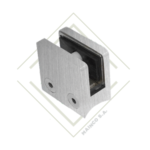 [DE00342] ABRAZADERA CUADRADA SS304 2" PARA TUBO A VIDRIO 45X45MM