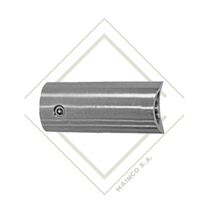 [DE00365] BASE RECTA DE PARED PARA TUBO SS304 11/2"
