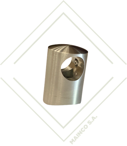 [DE00375] BASE TRANSVERSAL DE TUBO A TUBO SS304 2"X1/2"