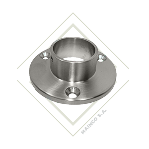 [DE00384] BASE DE PISO PARA TUBO REDONDO SS304 2"