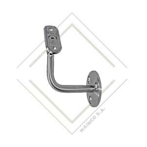 [DE00392] BASE TIPO-J FLEXIBLE DE PARED PARA TUBO SS304 11/2"