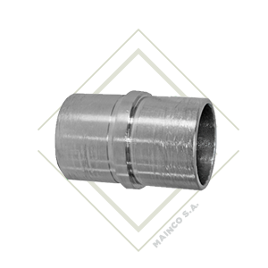 [DE00423] CONECTOR EXTENSION DE TUBO 11/2" SS304