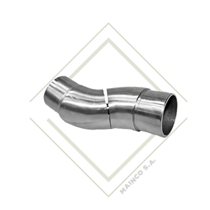 [DE00436] CODO SS304 2" PARA TUBO CURVO FLEXIBLE