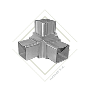 [DE00437] CODO SS304 40X40MM ESQUINERO PARA TUBO CUADRADO
