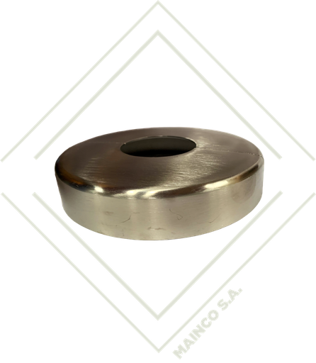 [DE00479] TAPA PLANA PARA BASE A PISO 2PZS 11/2" SS304 105X25X1.5MM