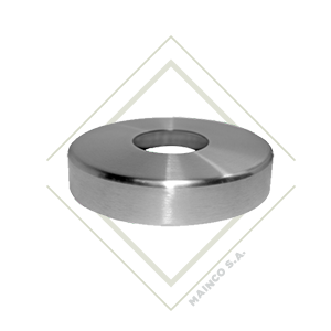 [DE00480] TAPA PLANA PARA BASE A PISO 11/2" SS304 105X25X1.5MM