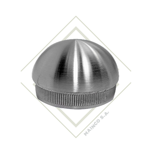 [DE00486] TAPON OVAL PARA TUBO REDONDO SS304 2"