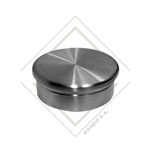 [DE00488] TAPON PLANO OBLONGO PARA TUBO REDONDO SS304 11/2"