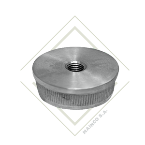[DE00489] TAPON PLANO PERFORADO PARA TUBO REDONDO SS304 11/2"