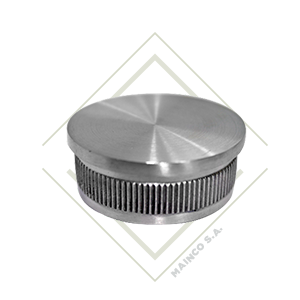 [DE00496] TAPON PLANO PARA TUBO REDONDO SS304 2"