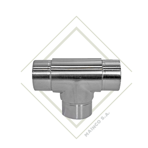 [DE00501] TEE SS304 2" PARA TUBO REDONDO