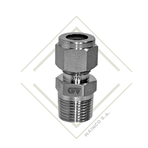 [IN00692] CONECTOR RAPIDO RECTO TUBO 3/8"X3/8" SS316 ROSCA NPT MACHO