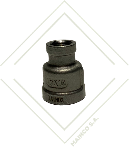 [IN01042] REDUCIDOR CAMPANA NPT SS316 1/2"X1/4" HEMBRA/HEMBRA