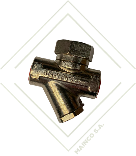 [IN01234] TRAMPA DE VAPOR TERMODINAMICA CON FILTRO ROSCA NPT 1/2" SS420 63 BAR (120°C)