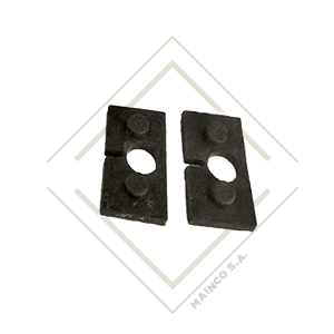 [RE02636] EMPAQUE EPDM NEGRO 45X45MM PARA ABRAZADERA CUADRADA VIDRIO 10MM (JGO-2PZ)