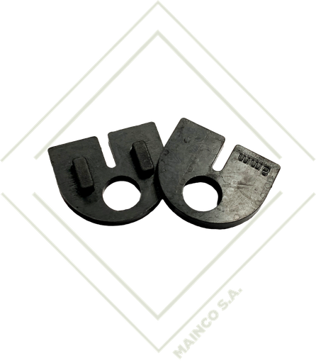 [RE02638] EMPAQUE EPDM NEGRO 50X40MM PARA ABRAZADERA SMALL-D VIDRIO 10MM (JGO-2PZ)