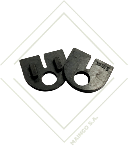 [RE02639] EMPAQUE EPDM NEGRO 50X40MM PARA ABRAZADERA SMALL-D VIDRIO 8MM (JGO-2PZ)