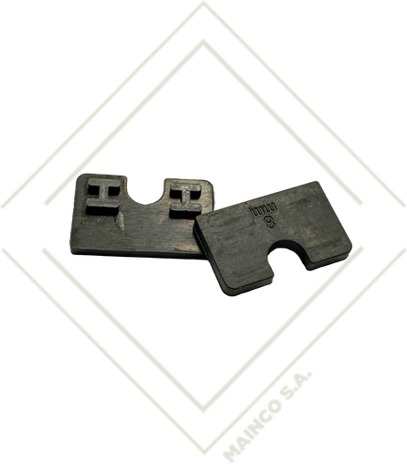 [RE02641] EMPAQUE EPDM NEGRO 55X55MM PARA ABRAZADERA CUADRADA VIDRIO 8MM (JGO-2PZ)