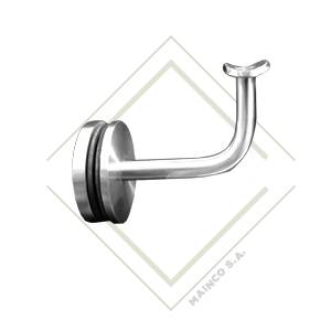 [DE02646] SOPORTE CURVO SS304 2" VIDRIO-TUBO TIPO J