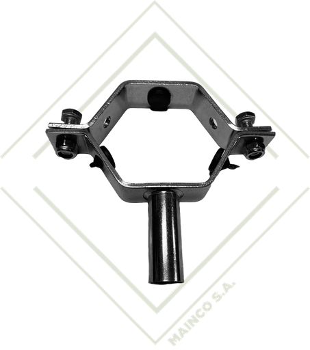[SA04303] ABRAZADERA HEXAGONAL SS304 1" PARA TUBO CON VASTAGO HULE EPDM