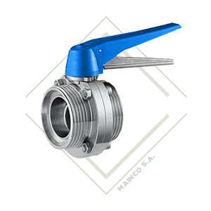 [SA05849] VALVULA MARIPOSA NPT DN25 SS304L JUNTA EPDM 10 BAR (-10°C-120°C)