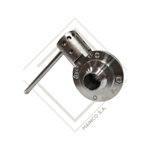 [SA05887] VALVULA MARIPOSA SOLDABLE-LARGA 21/2" SS304 JUNTA EPDM