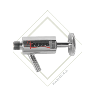 [SA05961] VALVULA SACAMUESTRAS NPT 1/4" SS304L JUNTA BUNA 6 BAR (-30°C-100°C)
